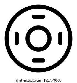 tire icon isolated sign symbol vector illustration - high quality black style vector icons
