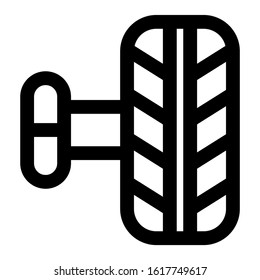 tire icon isolated sign symbol vector illustration - high quality black style vector icons
