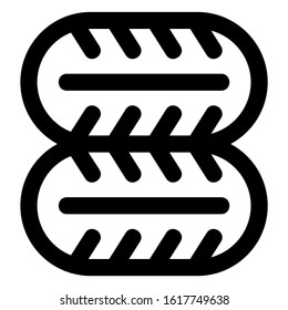 tire icon isolated sign symbol vector illustration - high quality black style vector icons
