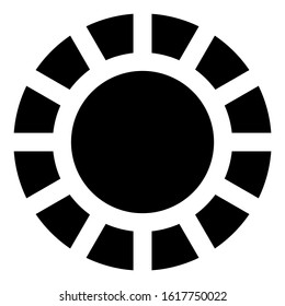 tire icon isolated sign symbol vector illustration - high quality black style vector icons
