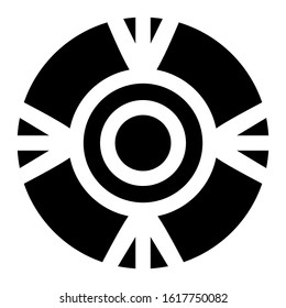 tire icon isolated sign symbol vector illustration - high quality black style vector icons

