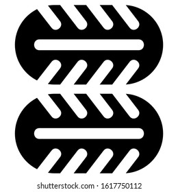 tire icon isolated sign symbol vector illustration - high quality black style vector icons
