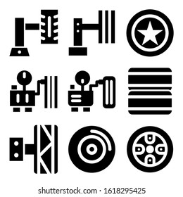 tire icon isolated sign symbol vector illustration - Collection of high quality black style vector icons
