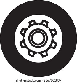tire icon isolated sign symbol vector illustration - high quality black style vector icons.eps
