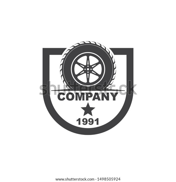 tire icon\
logo illustration vector template\
design