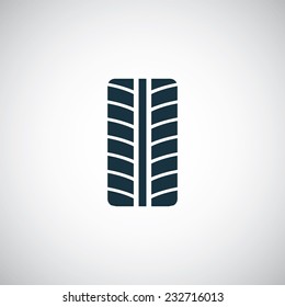tire icon on white background 