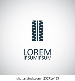 tire icon on white background 