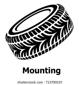 Tire icon. Simple illustration of tire vector icon for web