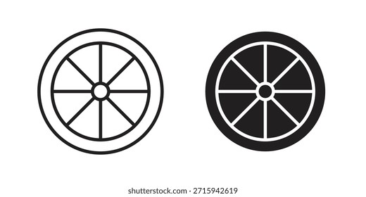 Icono de neumático en formato de Vector moderno simple. Paquete de iconos EPS