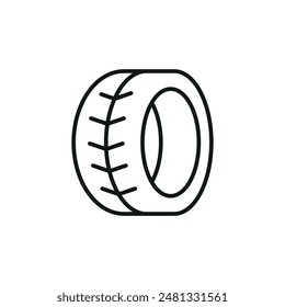 Tire Icon. Simple tire icon for social media, app, and web design. Vector illustration.