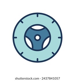 icono de neumático símbolo vector plantilla