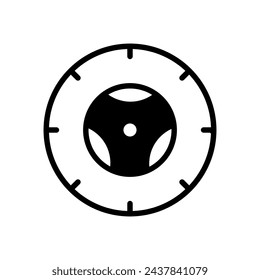 tire icon symbol vector template