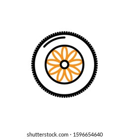 Tire icon template. Vector illustration