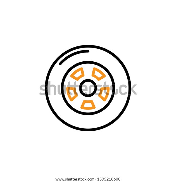 Tire icon template.
Vector illustration