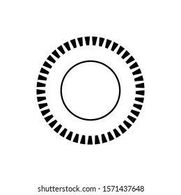 tire icon trendy flat design