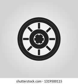 Tire icon vector