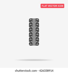 Tire icon. Vector concept illustration for design.