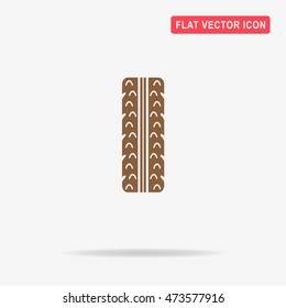 Tire icon. Vector concept illustration for design.