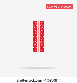 Tire icon. Vector concept illustration for design.