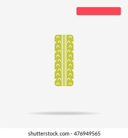 Tire icon. Vector concept illustration for design.