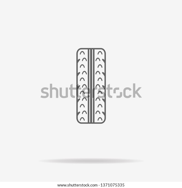 Tire icon.
Vector concept illustration for
design.