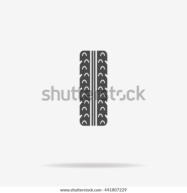 Tire icon.\
Vector concept illustration for\
design.