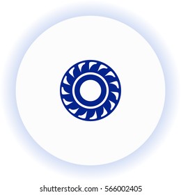 Tire  icon. Vector design. 