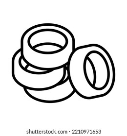 tire icon vector design template in white background
