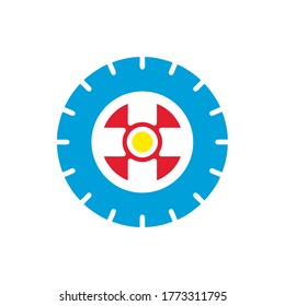 Vektordesign-Vorlagen für Reifensymbol