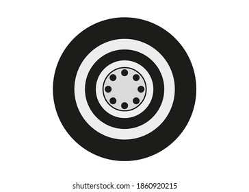 tire icon vector - eps 10