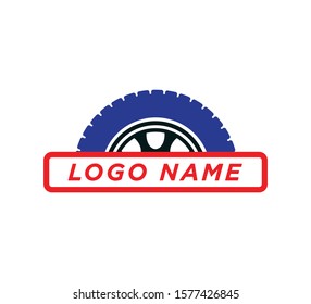 Tire icon vector flat style illustration