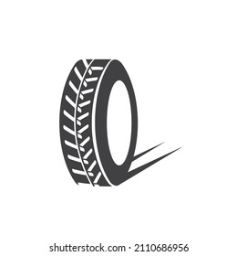 tire icon vector  illustration concept  design template