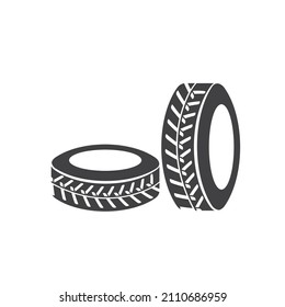 tire icon vector  illustration concept  design template