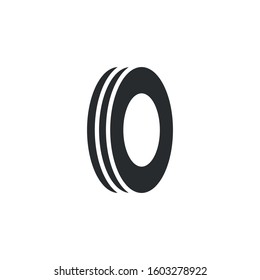 Tire icon Vector Illustration design Logo template