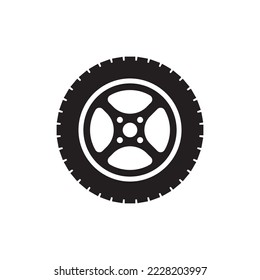 tire icon vector illustration logo design