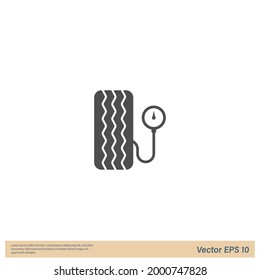 Tire Icon Vector illustration simple design element