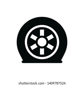 Tire icon vector style trendy illustration