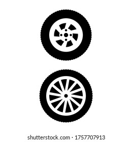 Tire icon vector style trendy vector illustration. Uses for web and print