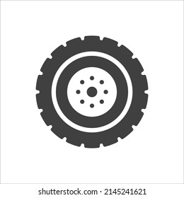 Tire icon vector style trendy illustration on white background