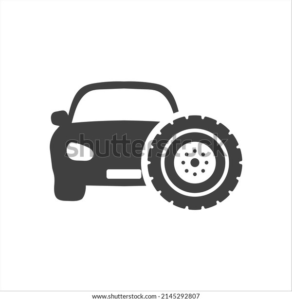Tire icon vector style trendy illustration on\
white background