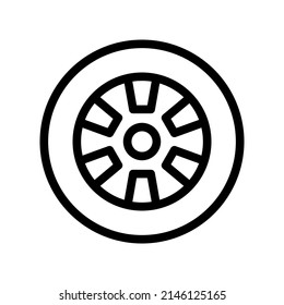 Tire Icon Vector Symbol Design Illustration