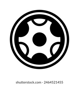 Tire Icon Vector Symbol Design Illustration