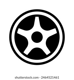 Tire Icon Vector Symbol Design Illustration