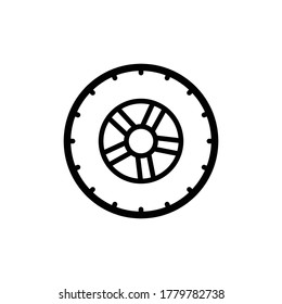 tire icon vector symbol template