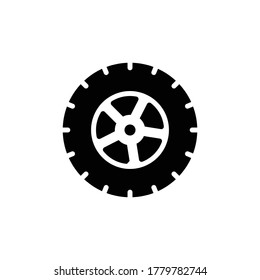 tire icon vector symbol template