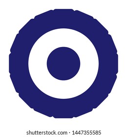 Tire icon vector template. Simple flat vector illustration. Tire silhouette illustration. Vector icon. Symbol, logo illustration. 