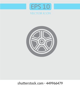 tire icon vector. wheel