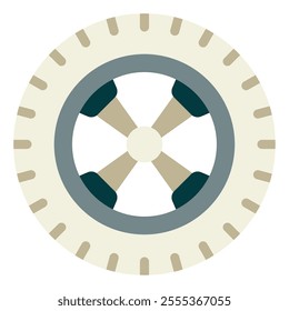 Tire icon for web, app, infographic, etc