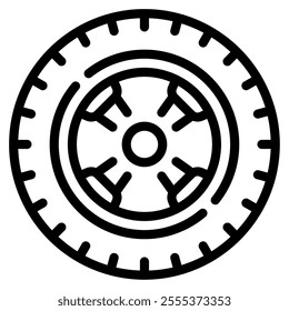 Tire icon for web, app, infographic, etc