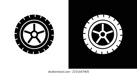 Iconos de neumáticos. Vector Plantilla Ilustración Símbolo Píxeles Perfecto